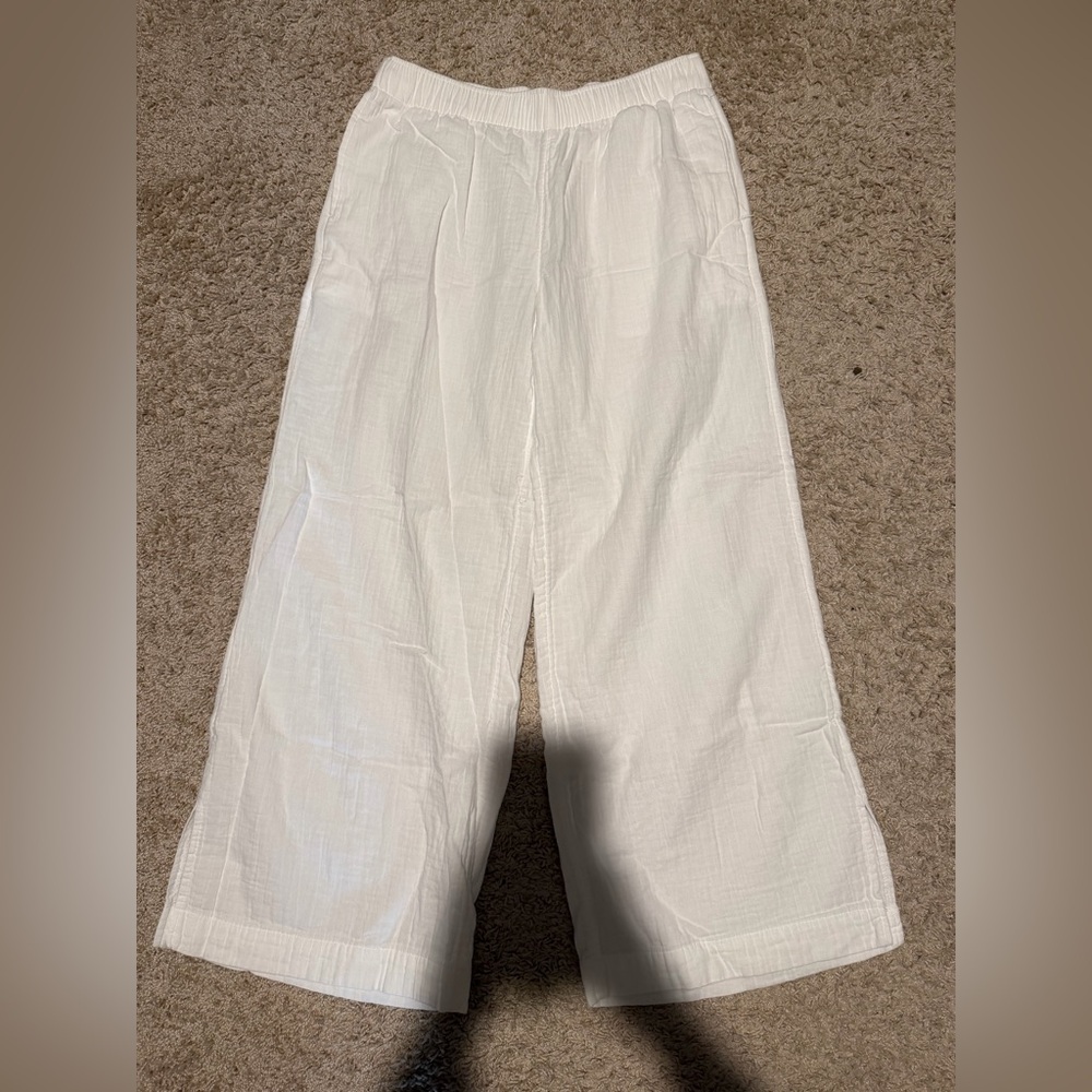 Old Navy Cream Wide-Leg Pants